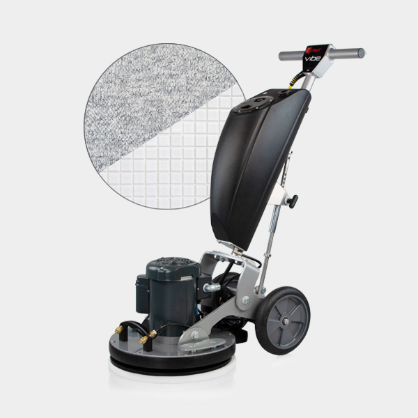 A 17" ORBOT Vibe Soft Floor Package with wheels on a white background.
